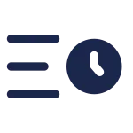Sort By Time SVG Icon